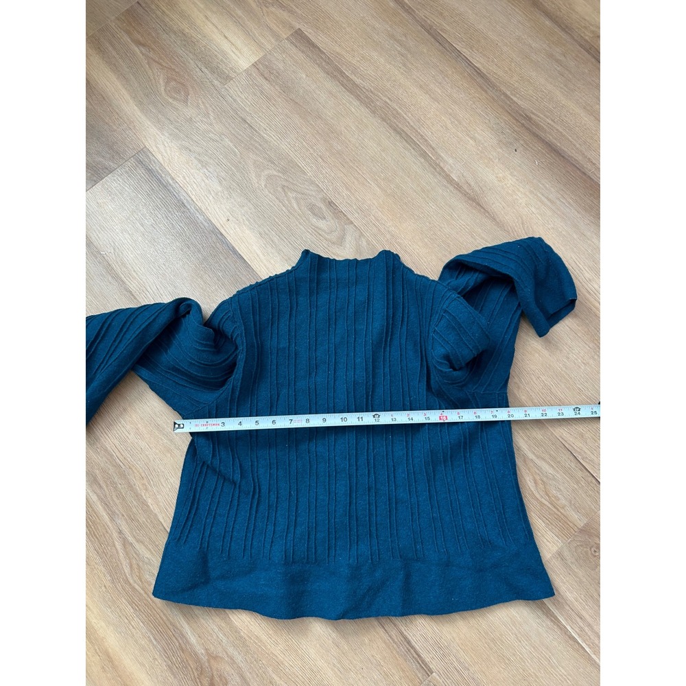 Beyond threads Alpaca Wool boiled zip up sweater‎ jacket striped texture peru L - Picture 5 of 6